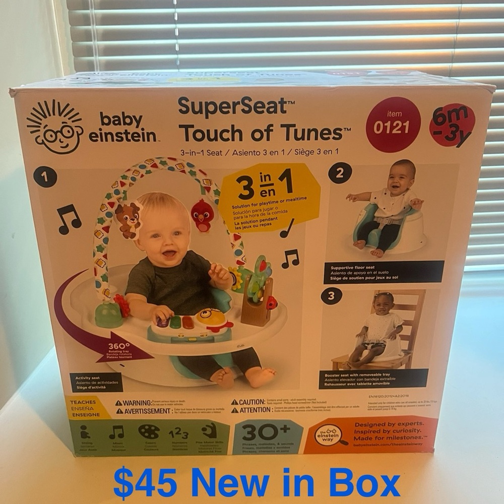 Baby Einstein SuperSeat 3-in-1 Activity Center - Multicolor
